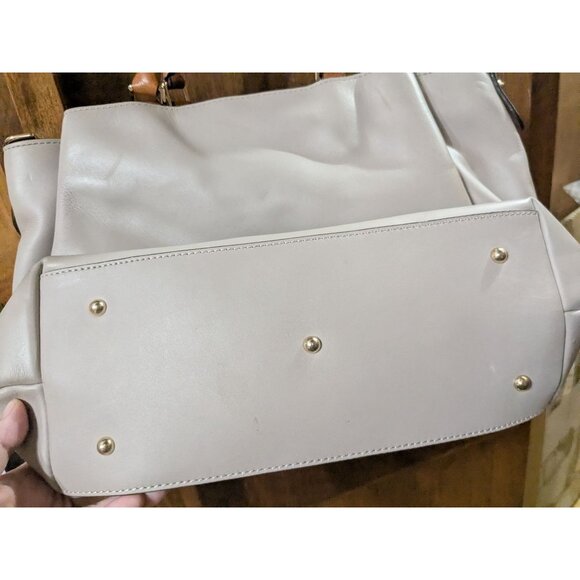 DOONEY & BOURKE City Barlow Large Gray Structured Leather Satchel Tote w/flaws - Picture 10 of 12